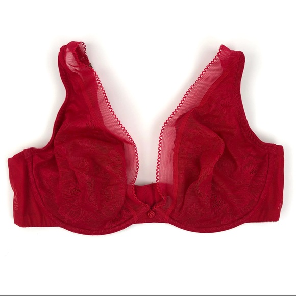 Cacique Other - Cacique Red Lace Bra Size 40D Cacique Other - Cacique Red Lace Bra Size 40D